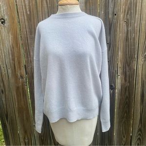 Jac + Jack long sleeve crew neck long sleeve cashmere sweater beige oat XS